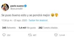 El hermano del delantero uruguayo, tambi&eacute;n futbolista, dej&oacute; un enigm&aacute;tico mensaje en su cuenta personal de Twitter. Vienen unas jornadas muy intensas.