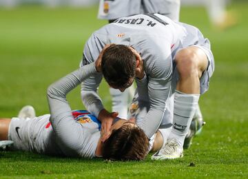 2-4. Pablo Torre celebra el cuarto con Mrac Casado.