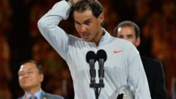 DURO. “Mentalmente, fue muy duro lo que pasó”, contó Nadal tras aguantar en pista.