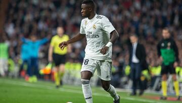 Vinicius, con el Real Madrid.