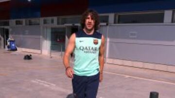 Sesión con pruebas físicas de control a siete jugadores