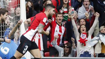 Unai Nu&ntilde;ez, celebra el gol de su equipo contra el Getafe.