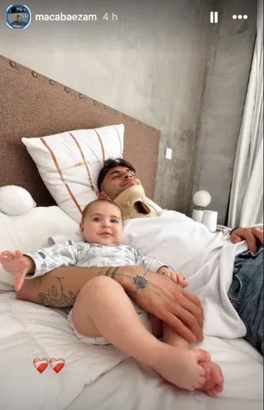 Novia de Javier Altamirano compartió la primera foto del jugador tras el accidente