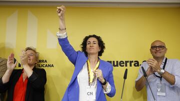 La secretaria general de ERC, Marta Rovira, durante un discurso tras el Consell Nacional de ERC, en la sede del partido, a 12 de julio de 2024, en Barcelona, Catalunya (España). Rovira ha confirmado que no presentará candidatura en el Congreso Nacional del 30 de noviembre ni tampoco será la candidata republicana ante una posible repetición electoral en Catalunya. Además, ha afirmado que quiere ser útil de cara al congreso del partido en noviembre y ha pedido a la militancia que pare los rumores de que ella será candidata.
12 JULIO 2024;SECRETARIA;ERC;MARTA ROVIRA
Kike Rincón / Europa Press
12/07/2024