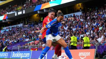 Italia - España, en directo: Eurocopa femenina hoy en vivo