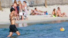 Joao F&eacute;lix, en Ibiza, antes de viajar a Madrid. 