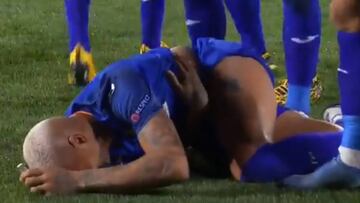 Deyverson fue golpeado con un mechero tras el gol del Getafe