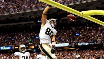 Una de esas acciones por las que la NFL decidió sancionar a los jugadores era el clásico mate en los palos. Jimmy Graham, quién había jugado al baloncesto en la universidad, era todo un maestro en este arte.