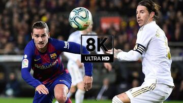 El clásico Real Madrid - Barcelona fue filmado a 8K por Samsung