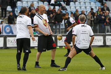 Zinedine Zidane en el estadio Armand Cesari en Bastia.