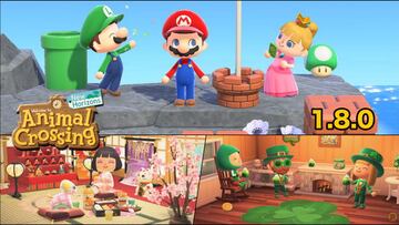 Animal Crossing: New Horizons se actualiza a la versión 1.8.0; evento Super Mario