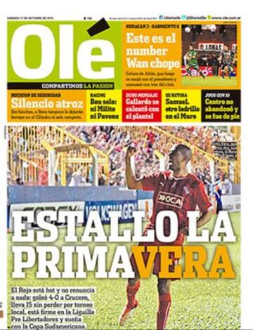 Portadas de la prensa deportiva