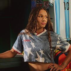 Trinity Rodman, en una montaña rusa