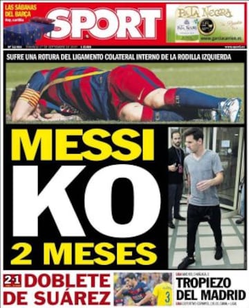 Portadas de la prensa deportiva