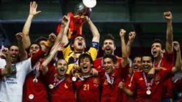 España, actual campeona de la Eurocopa.