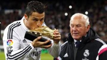 Cristiano Ronaldo ofreció su Bota de Oro al Bernabéu