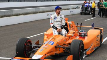 Fernando Alonso en Indy 500.