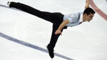 Javier Fernández, durante su actuación.