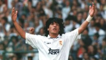 Iv&aacute;n Zamorano en su etapa en el Real Madrid.