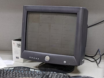 monitor crt quemado burn in