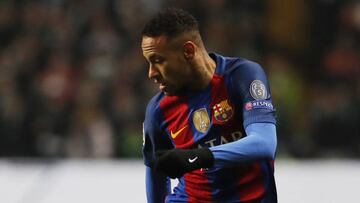Neymar no marcó en Glasgow..