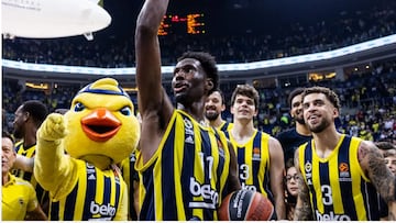 Nigel Hayes-Davis tras batir el récord anotador de la Euroliga con 50 puntos.