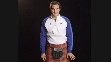 El motivo por el que Federer se puso una falda escocesa