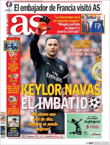 Portadas de la prensa mundial