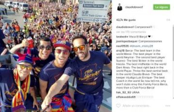 La celebración de los Campeones de Liga en sus redes sociales