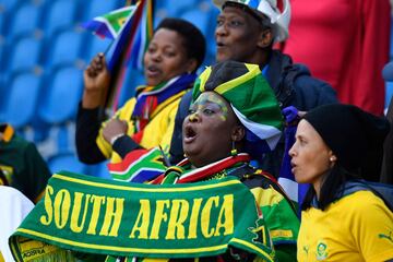 Seguidores de Sudáfrica en el Estadio Oceane de Le Havre.