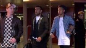 Messi, Alves, Neymar y Piqu¨¦.