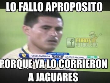 Los memes de la derrota del América ante el Nacional