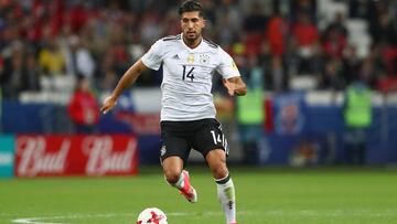 Emre Can durante el partido contra Chile.