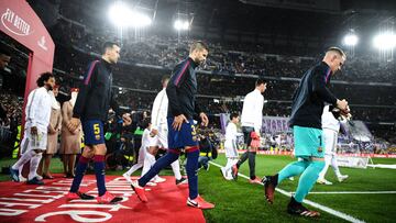 Clásico entre Madrid y Barça de marzo de 2020.