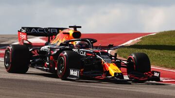 Max Verstappen (Red Bull RB16B). Austin, Estados Unidos. F1 2021.