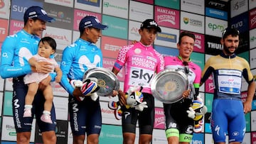 Nairo Quintana, Egan Bernal, Rigo Urán, entre otros.