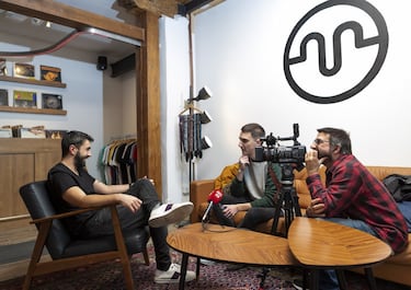 Rayden durante la entrevista.