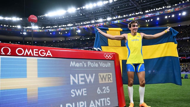 La magia de Duplantis regala a París el récord del mundo: 6,25