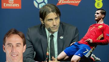 Conte mete presión a Lopetegui para que lleve a Morata al Mundial