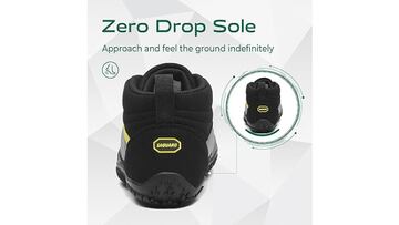 Zapatillas Barefoot con zero drop para una pisada ms firme y estn disponibles en Amazon.