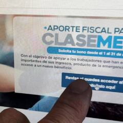 Bono clase media de 500.000: fechas de pago y cuándo lo depositan