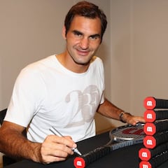 Wilson: raquetas ‘Platinum’ a 20.000 dólares para conmemorar el 20 Grand Slam de Federer