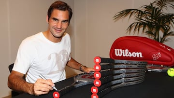 Wilson: raquetas ‘Platinum’ a 20.000 dólares para conmemorar el 20 Grand Slam de Federer