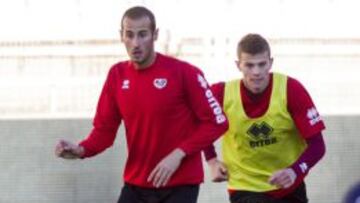 Gálvez, durante un entrenamiento.