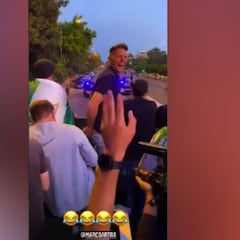 La cazada de Bartra a Joaquín: vean cómo iba en el bus