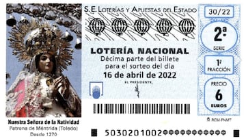 Loter¨ªa Nacional: comprobar los resultados del sorteo de hoy, s¨¢bado 16 de abril