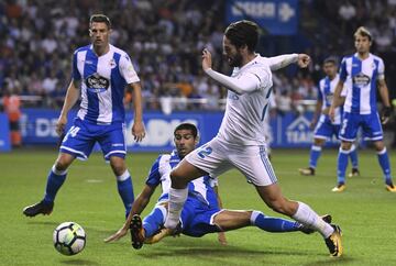 Isco y Juanfran Moreno.