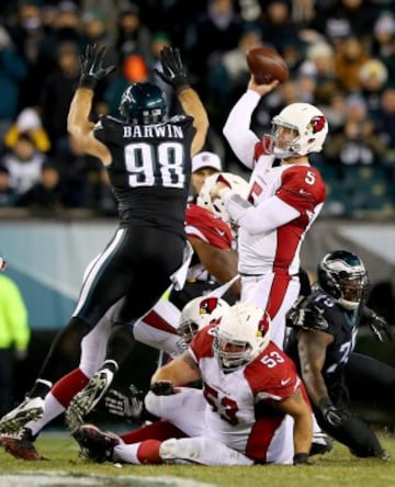 Drew Stanton, quarterback suplente de Arizona Cardinals, terminó jugando algunos snaps.