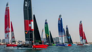 Un Dubái sin viento deja al equipo español de SailGP a la cola