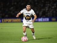 Alan Medina of Pumas during the 10th round match between FC Juarez and Pumas UNAM as part of the Liga BBVA MX, Torneo Apertura 2025 at Olimpico Benito Juarez Stadium, on September 23, 2025 in Ciudad Juarez, Chihuahua, Mexico.
